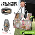 thumbnail image 2 of Garden Tool Bag,Pomeranian Dog and Flower Floral Garden Tool Organizer,Garden Gifts,Waterproof Multi-Pocket Garden Tool Storage 11.8x5.5x11.4 Inch(Tools NOT Included), 2 of 6