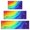 Rainbow Tie Dye, variant on Blue Tie Dye Spiral Pattern Kitchen Rugs Sets Of 3,Kitchen Runner Rugs Non Skid Washable,Decorative Kitchen Floor Mats for Kitchen,Sink,Laundry,17"x30" 17"x47" 17"x59"