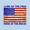 thumbnail image 2 of CafePress - AMERICAN FLAG LAND OF FREE HOME OF BRAVE Body Suit - Baby Light Bodysuit, Size Newborn - 24 Months, 2 of 4