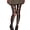 Black, variant on Retro High Waist Leggings with Sheer Cutout Bows Embellishment Colorful Fishnets Tights Pantyhose For Music Festivals