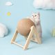 thumbnail image 5 of Pelota rascadora para gatos, juguete interactivo para gatos, poste rascador estable, muebles para mascotas, sisal natural resistente al desgaste, suministros para mascotas, accesorios para, 5 of 8