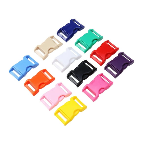 WRISTBIQUE 80Pcs Lanyard Buckle Plastic in Assorted Color for Outdoor Supplies and Backpacks