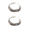 thumbnail image 4 of Collar Minnieouse para mujer adorno para el cuello gargantillas Retro para niñas Gargantilla Vintage accesorio de moda Plata 2Conjunto, 4 of 6