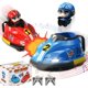 thumbnail image 1 of Paquete de 2 coches de choque de batalla con control remoto para niños pequeños, juguetes de radiocontrol, robot catapulta musical emergente, juego de batalla RC de interacción familiar para Ki, 1 of 5
