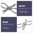 thumbnail image 2 of 1 Pair Crystal Bow Shoe Buckle with Rhinestone Clips for Wedding Prom or Banquet, 2 of 9