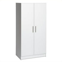 Kingfisher Lane 32" Wooden Storage Cabinet, White, Eco-friendly, Assembled Product Width 32"