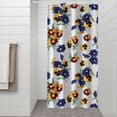 thumbnail image 2 of Pioneer Flower Floral Print Pattern Shower Curtain 36"x72" ,Bathroom Decorative Shower Curtains Set with 12 Hooks,Modern Waterproof Washable Shower Curtain, 2 of 6