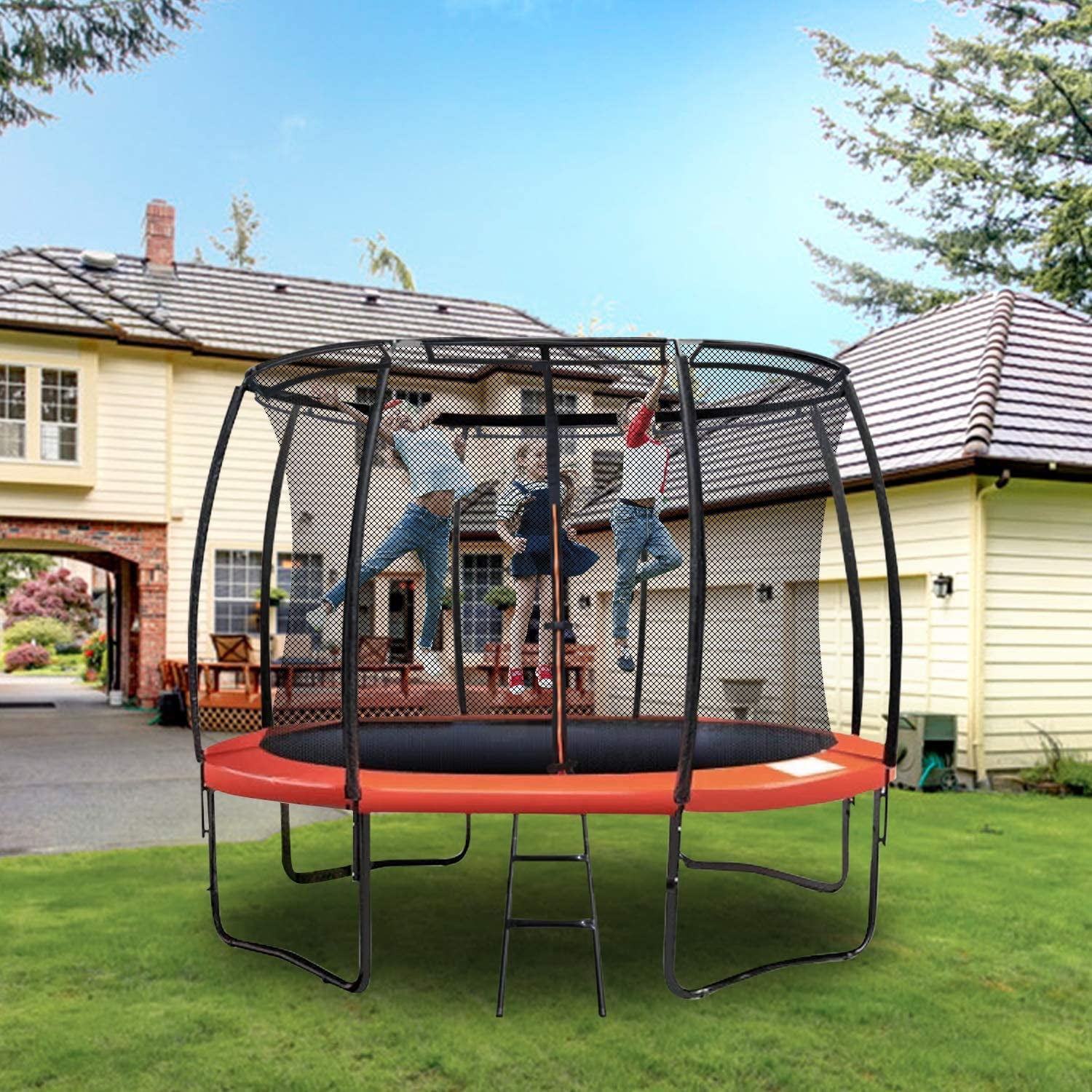 photo Pumpkin Shaped Trampoline pumpkin shaped trampoline 10ft outdoor