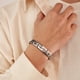 thumbnail image 2 of Pulsera de acero inoxidable para hombre con diseño de eslabones geométricos, 2 of 3
