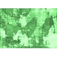thumbnail image 1 of Ahgly Company Indoor Rectangle Abstract Emerald Green Modern Area Rugs, 2' x 5', 1 of 4