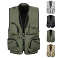 thumbnail image 4 of Gpaecead Fishing Vest Summer Outdoor Men's Work Jacket Standing Collar Multiple Pockets Outdoor Photography And Sports Jacket Coat, 4 of 4