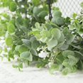 thumbnail image 4 of Corona artificial grande, tienda de bienvenida para puerta delantera, corona de verdor de granja con flores transpirables, adecuada para fiestas, decoraciones de boda BR  Rojo Verde, 4 of 5