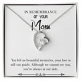 thumbnail image 1 of To Mom Remembrance Message Always at Our Side White Forever Necklace w Message Card, 1 of 7