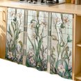 thumbnail image 2 of Vintage Dragonfly Cabinet Curtain 35"Wx35"L, Dustproof Under Sink Skirt with Self Adhesive Tape, Botanical Teal Spring Summer Cabinet Curtain Cover for Kitchen Sink, Bathroom Vanity, Laundry Room, 2 of 9