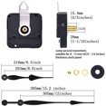 thumbnail image 2 of BR-Vie Mecanismo de movimiento de reloj de eje longitudinal alto con manecillas de 12 pulgadas de largo, negro esquí esquí Gafas de esquí, 2 of 5