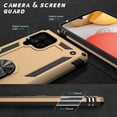 thumbnail image 2 of for Galaxy A42 5G Case with Screen Protector, Grade Shockproof Cover Pass 16ft Drop Test Protective Phone Case with  Kickstand Car Holder for Samsung Galaxy A42 5G Gold, 2 of 7