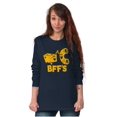 thumbnail image 3 of BFFS Mac n Cheese Funny Best Friends Plus Size Long Sleeve Graphic Tee Shirt Brisco Brands 2X, 3 of 5