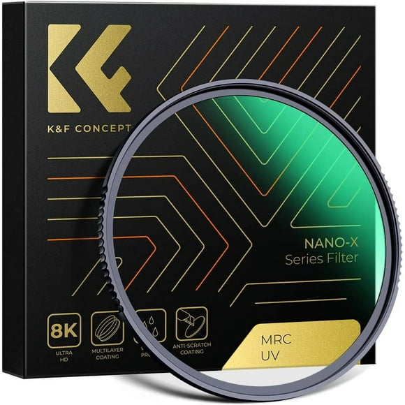 ERDS-49mm UV Lens Filter - HD MCUV Scratch-Resistant Ultraviolet Protection Filters for DSLR Camera Lens Nanotech Coatings (Nano-X Series)