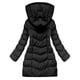 thumbnail image 4 of Parkas de manga larga de invierno para mujer, chaqueta de plumón alargada y gruesa de longitud media, abrigo para mujer, 4 of 9
