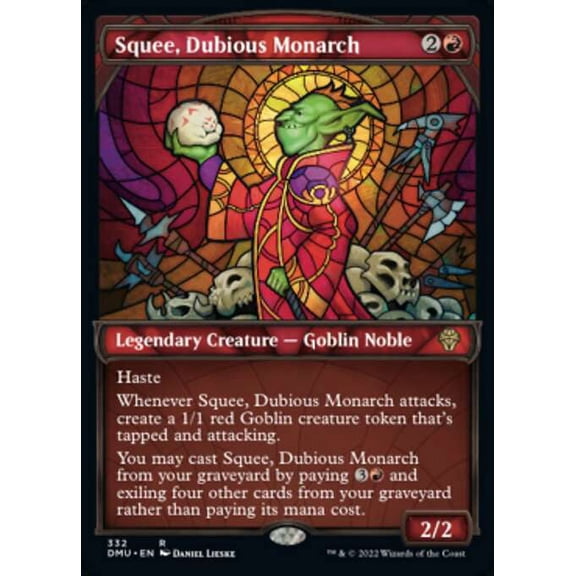 MtG Dominaria United Rare Squee, Dubious Monarch (Textured Foil Cards) #332