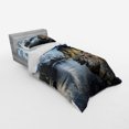 thumbnail image 3 of Ambesonne Scenery Bedding Set 4 Pcs, Autumn Rocks and Clouds, Queen, Blue Grey White, 3 of 3