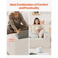 thumbnail image 4 of VEVOR Modular Sectional Sofa L Shaped Cloud Couch with Chaise and Cushion Beige, 4 of 9