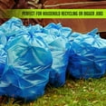 thumbnail image 2 of Aluf Plastics 55 Gallon Blue Trash bags for Rubbermaid Brute - Pack of 100 - Garbage or Recycling bags 38" x 55" 1.2 (equivalent) MIL - For Industrial, Home, Contractor, 2 of 5