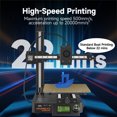 thumbnail image 3 of KINGROON 3D printer,Printer 500mm/s Speed Pei Support 36-point Aluminum And Ceramic With All Aluminum All Aluminum And Ceramic3 Speed With All 3 Linear Rail Linear Rail Pei Rail Pei Support, 3 of 7