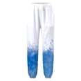 thumbnail image 4 of Pantalones de verano para mujer, informales, cómodos, con bolsillo suelto, con estampado floral Pompotops ulkah939788, 4 of 4