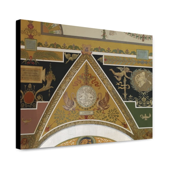 Canvas Print: Second Floor Corridor. Printers' Marks+columns. Printer's Mark Of