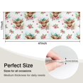 thumbnail image 5 of White Highland Cow Flower Bow Pattern Kitchen Rug Mat,Kitchen Runner Rugs Non Skid Washable,Decorative Kitchen Floor Mats for Kitchen,Sink,Laundry,17"X47", 5 of 5
