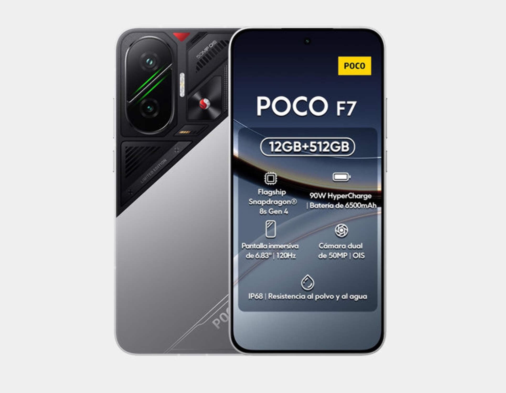 Xiaomi Poco F7 5G 512GB ROM 12GB RAM Dual Sim GSM Unlocked - Black