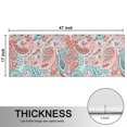thumbnail image 5 of Kitchen Rugs Sets Of 2,Pink Paisley and Floral Pattern Anti Fatigue Kitchen Mat Rugs Non Slip Washable,Decorative Kitchen Floor Mats for Kitchen,Sink,Laundry,17"X47", 5 of 5