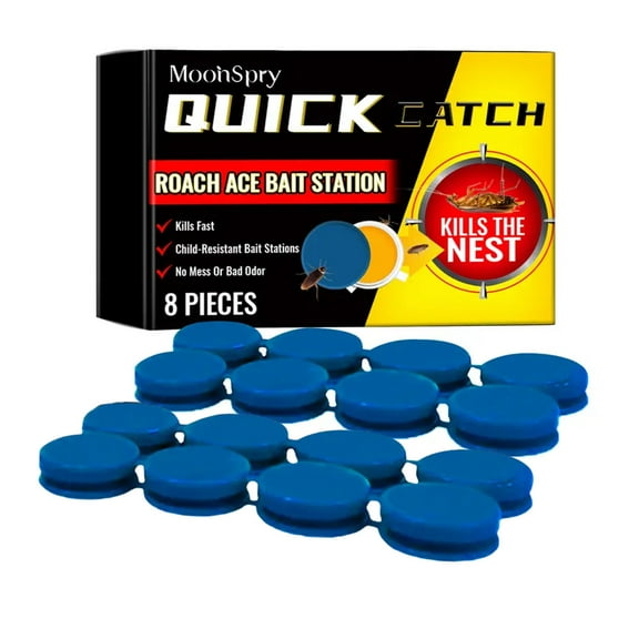 JahyShow Cockroach Bait Station, 16Pcs Insect-repellent Long-Lasting Cockroach Deterrent Indoor