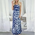 thumbnail image 2 of IROINNID Women's Sleeveless Empire Dress Round Neckline Fashion Casual Sling Tie-Dye One-piece Dress Prints Dress, 2 of 9