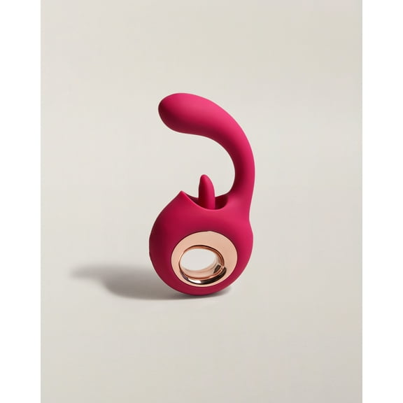 MON+ | Dildo vibrador más movimientos de lengua