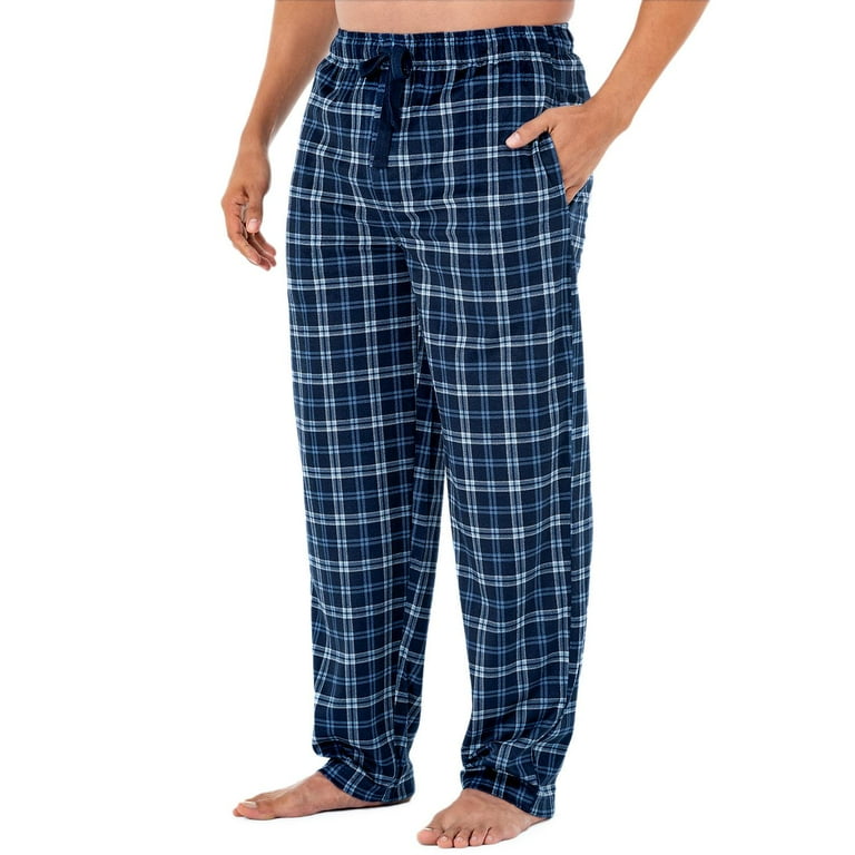 Izod Men s Micro Fleece Pajama Pant in White Blue Size Large