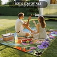thumbnail image 4 of Easter Bunnies Outdoor Rug for Patio/Deck/Porch, Non-Slip Large Area Rug 3 x 5 Ft, Spring Easter Eggs Garden Floral Indoor Outdoor Rugs Washable Area Rugs, Reversible Camping Rug Carpet Runner, 4 of 8