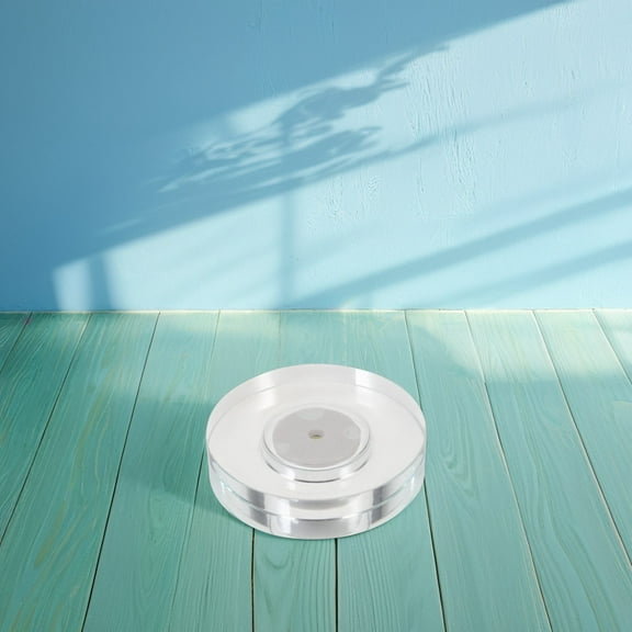 SEWOART Light Display Base Stand with USB Rechargeable White LED Rotating Light for Exhibits