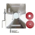 thumbnail image 2 of Graflsoa Red Multi-functional Router Table Insert Plate with DIY Lift Kit for Precision Woodworking, Aluminum Alloy, 300x235mm, Includes Rings and Tools, 2 of 6