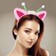 thumbnail image 4 of 5 diademas con orejas de animal: aros brillantes para el pelo para niñas, lindas orejas de gato, accesorios para disfraz de cosplay, fiestas de cumpleaños y Halloween., 4 of 8