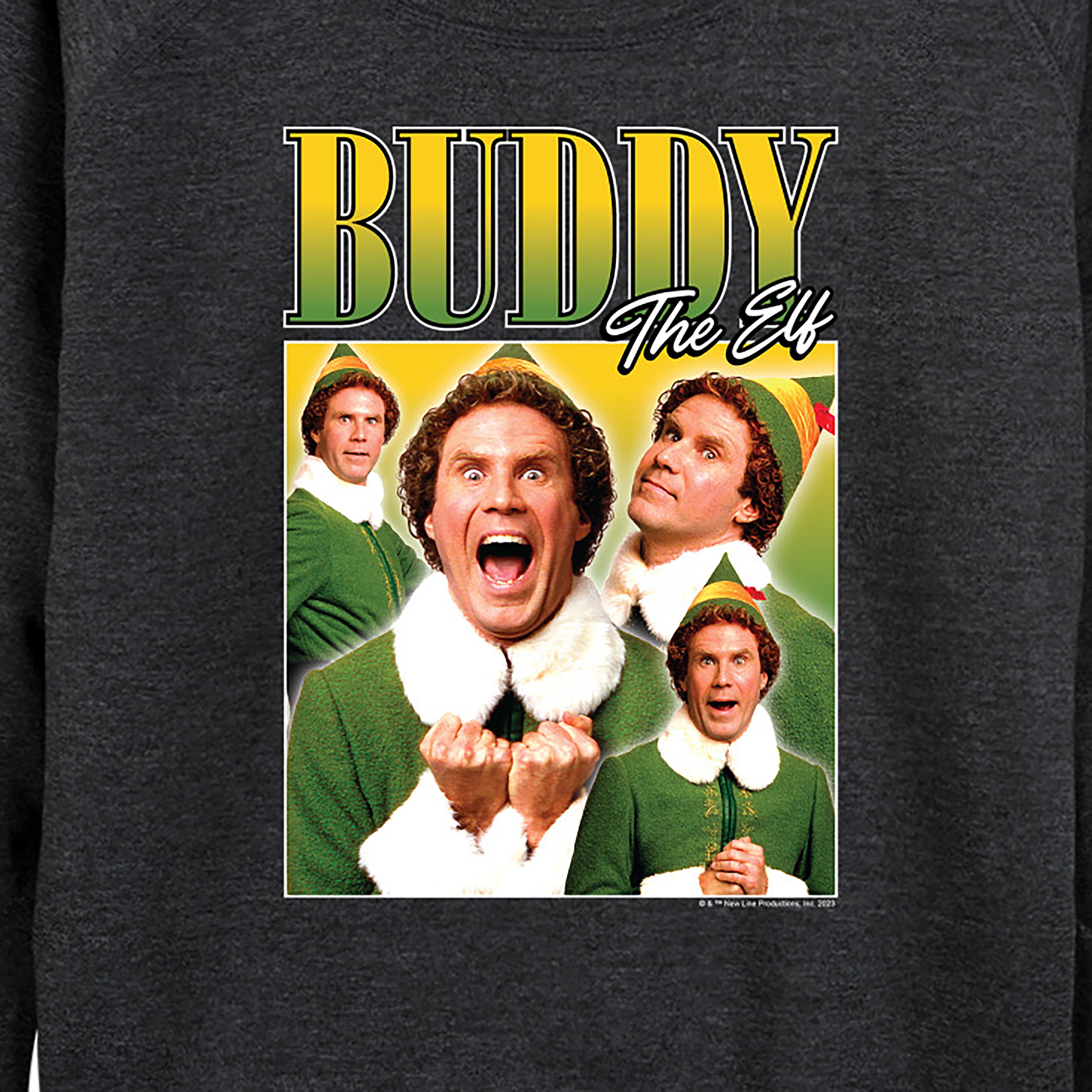ELF - Christmas Buddy the ELF - Christmas Women's Lightweight French Terry Long Sleeve Shirt