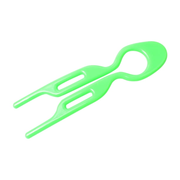 Durable Black Plastic Hair Fork Clip - Versatile Styling Tool for All Hair Types