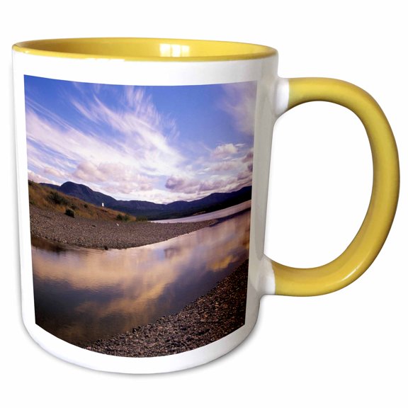 3drose, Canada, Newfoundland, Gros Morne. Trout River-cn05 Pwa0114 - Patrick J. Wall, 11oz Two-tone Yellow Mug
