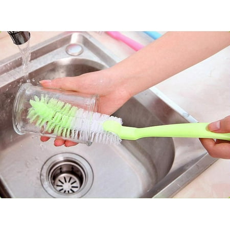 

Wash Bottle Cup Cleaning Brush Bends The Bottom Hook for Thermos Teapot
