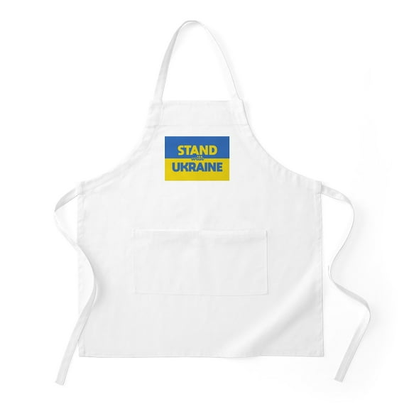 CafePress - Stand With Ukraine - Kitchen Apron with Pockets, Grilling Apron, Baking Apron