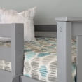 thumbnail image 5 of Max & Lily Solid wood L-Shaped Bunk Bed, Twin over Full with Bookcase for Kids, Grey, 5 of 8