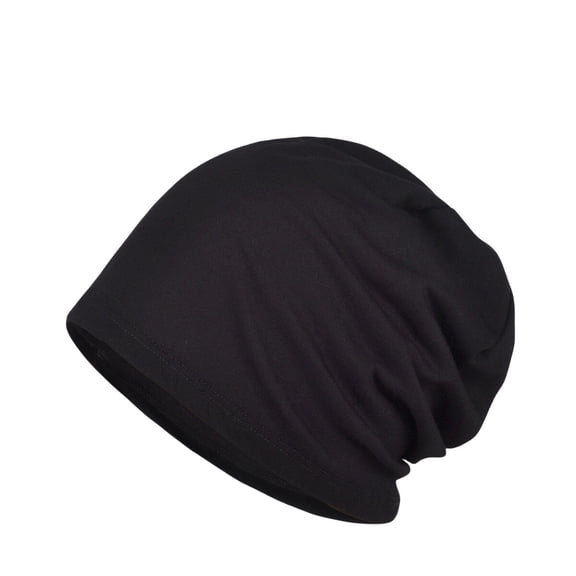 Women Solid Cotton Stretch Thin Beanie Hat Elastic Summer Sun Baggy Slouchy Cap