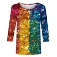 Color Block Mardi Gras Outfit for Women 2025 Funny Carnival Pullover