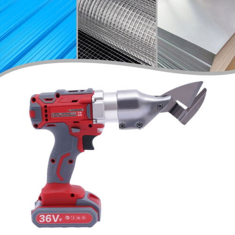 Zlbosu Power Shear Attachment For Drills – Cuts 20-30GA Metal Sheets (Iron, Copper, Aluminum, Steel) With Clean, Burr-Free Edges